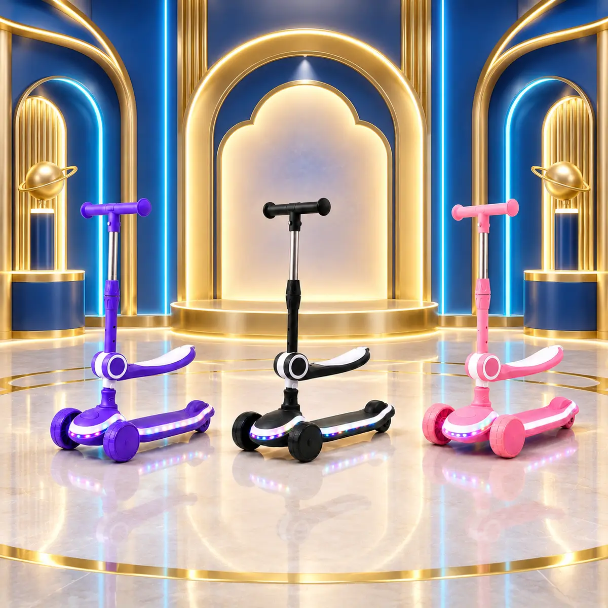 GlowRide X1 2-in-1 Kids Scooters colour collection